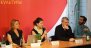 Press Conference: Cristina Chiappini, Omar Vulpinari (Fabrica Expanded Media Division Director) and Alexandra Sankova.